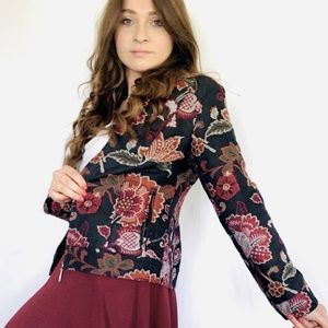 Chico | Floral Embroidery Blazer Jacket
